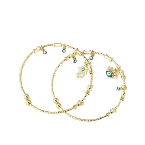 laiton bracelet manchette, avec résine, Placage, bijoux de mode & pavé de micro zircon, doré, Vendu par PC