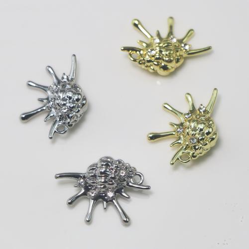Zink Legierung Strass Anhänger, Zinklegierung, Strandschnecke, plattiert, DIY & mit Strass, keine, verkauft von PC