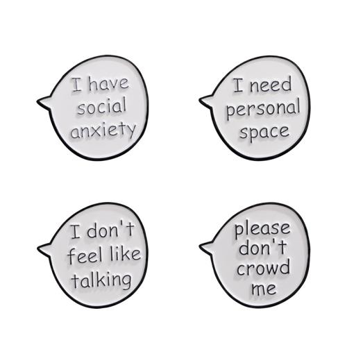 Broche émail, alliage de zinc, unisexe & modèles différents pour le choix, noire, Vendu par PC