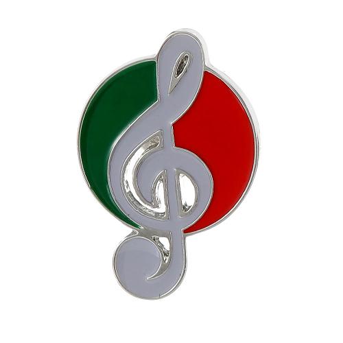 Broche émail, alliage de zinc, note de musique, unisexe, couleur originale, Vendu par PC