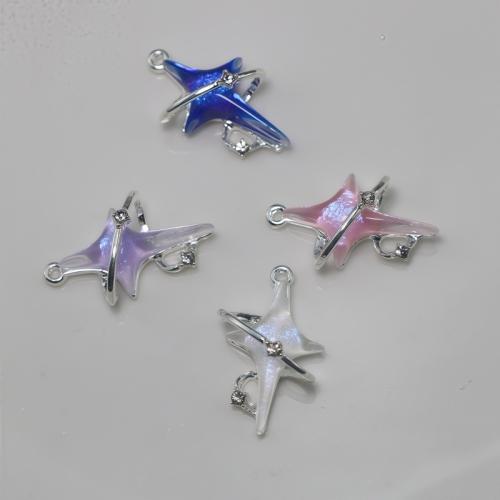 Resin Zinc Alloy Pendants, with Resin, Cross, plated, DIY 