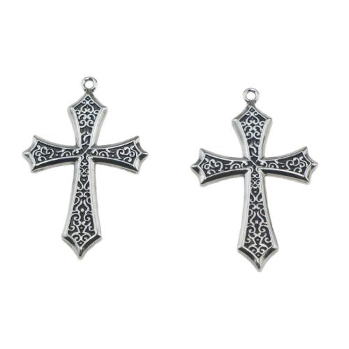 Colgantes de Aleación de Zinc en Forma Cruces, chapado, Bricolaje, más colores para la opción, Vendido por UD
