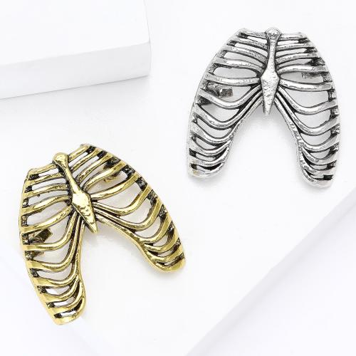 Zinc Alloy Jewelry Brooch, Skeleton, plated, fashion jewelry 