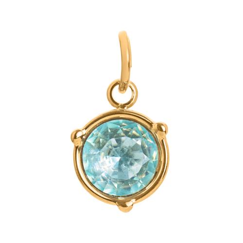 Pendentifs en acier inoxydable zircons cubiques, Acier inoxydable 304, Rond, Placage de couleur d'or, DIY & avec zircone cubique, plus de couleurs à choisir, 8mm, Vendu par PC[