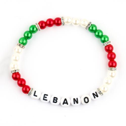 Acrylique bracelet, avec alliage de zinc, fait à la main, unisexe & styles différents pour le choix Environ 7 pouce, Vendu par PC