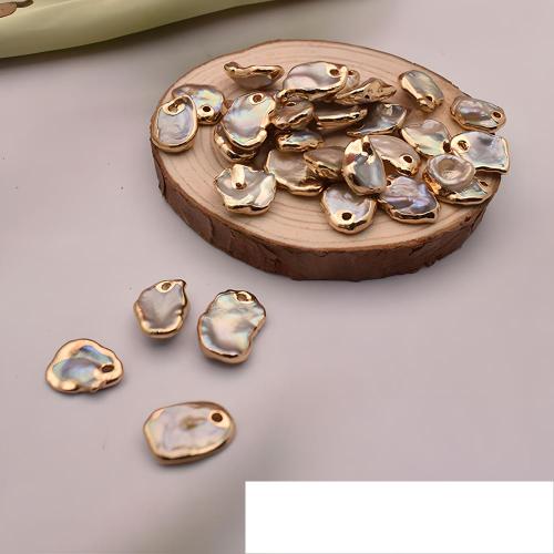 Pendentifs perlières d'eau douce, perle d'eau douce cultivée, Baroque, DIY, blanc, 6-7mm, Vendu par PC