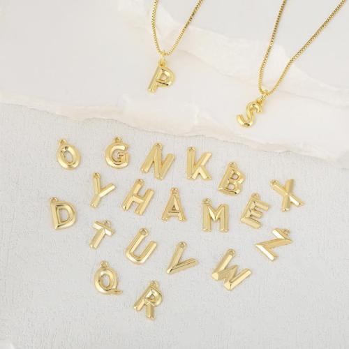 手紙真鍮のペンダント, 銅, アルファベット文字, メッキ, DIY, 金色, ニッケル、鉛、カドミウムフリー, 売り手 パソコン