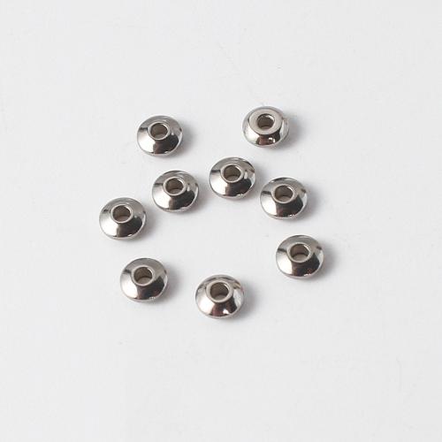 Stainless Steel Beads, 304 Stainless Steel, silver color plated, DIY, silver color Inner Approx 1.3mm 