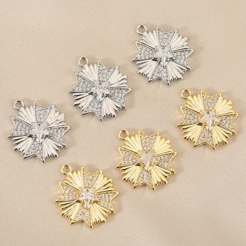 Cubique Pendentif en laiton zircon pavent, avec résine, Placage, DIY & pavé de micro zircon, plus de couleurs à choisir Vendu par sac[