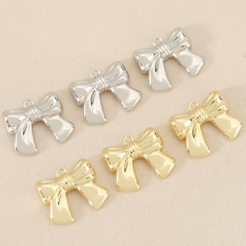 Bijoux pendentifs en laiton, Noeud papillon, Placage, DIY, plus de couleurs à choisir Vendu par sac