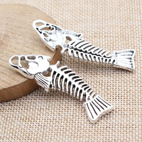 Zinc Alloy Jewelry Pendants, Fish Bone, plated, DIY [