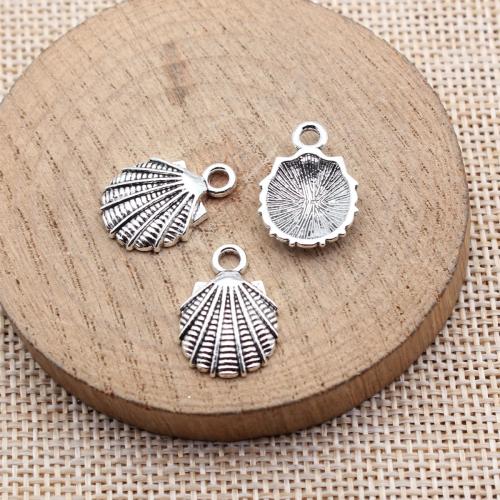 Zinc Alloy Animal Pendants, Shell, plated, DIY 