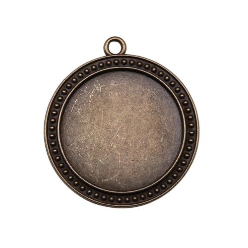 Pendantif en Alliage de zinc  , Rond, Placage, DIY, plus de couleurs à choisir, Diamètre inté Environ 30mm, Vendu par PC