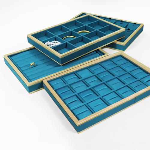 cuir PU vitrine, rectangle, styles différents pour le choix, vert Vendu par PC