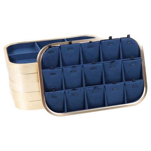 Storage Box, Microfiber PU, with Zinc Alloy, Rectangle 