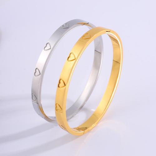 Bracelet en acier inoxydable, Acier inoxydable 304, Placage, bijoux de mode & pour femme, plus de couleurs à choisir, Vendu par PC