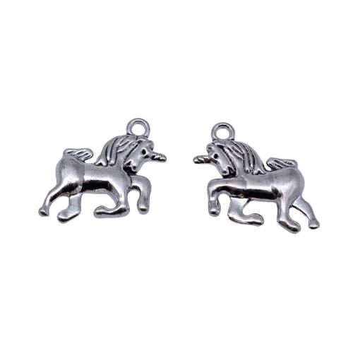 Bijoux pendentifs en Zinc alliage , alliage de zinc, Licorne, Placage, DIY Vendu par PC