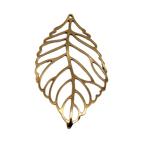 Zinklegierung Blatt Anhänger, plattiert, DIY & hohl, keine, 90x50mm, verkauft von PC