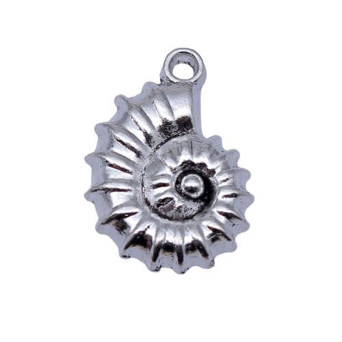 Zinc Alloy Animal Pendants, Conch, plated, DIY 