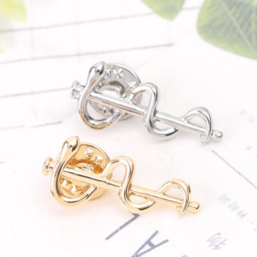 Zinc Alloy Jewelry Brooch, plated, fashion jewelry & Unisex 