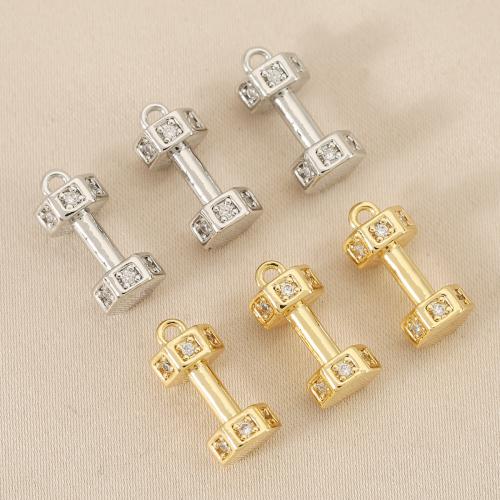 Cubique Pendentif en laiton zircon pavent, Placage, DIY & pavé de micro zircon, plus de couleurs à choisir Vendu par sac[