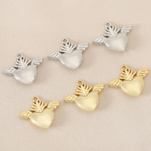 Brass Heart Pendants, plated, DIY 