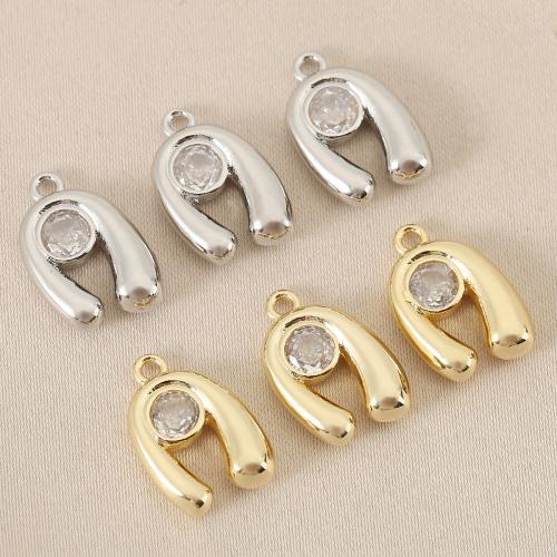 Cubique Pendentif en laiton zircon pavent, Placage, DIY & pavé de micro zircon, plus de couleurs à choisir Vendu par sac[