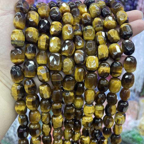 Perles d'Oeil de tigre, DIY, couleurs mélangées, 13-18mm Environ 38 cm, Vendu par brin