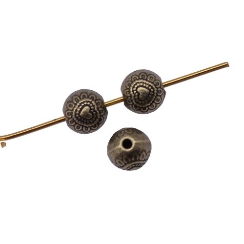 Perles intercalaires en alliage de zinc, Placage, DIY, couleur bronze antique Vendu par sac