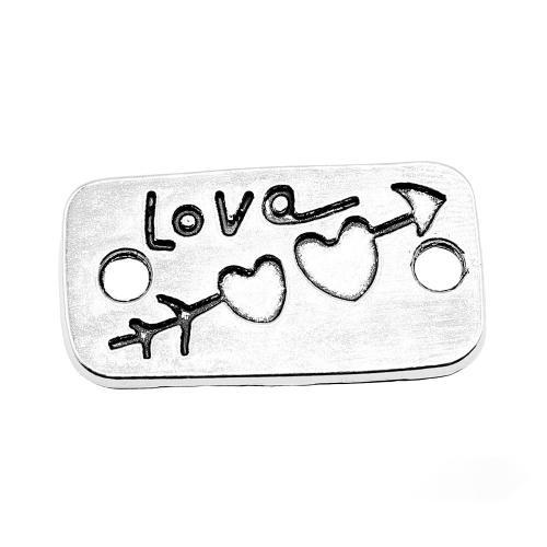 Zink Legierung Anhänger Verbinder, Zinklegierung, Rechteck, plattiert, DIY, keine, verkauft von PC