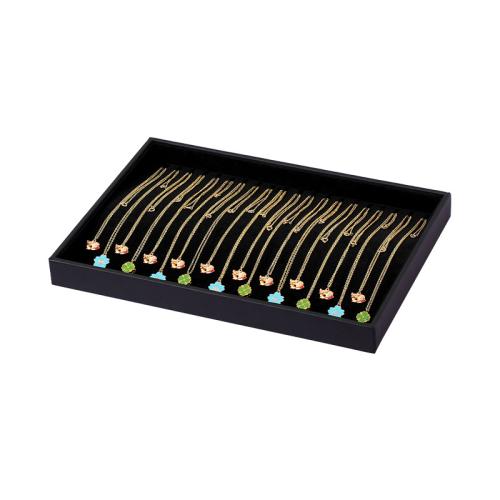 Présentoir pour collier en velours, velours de coton, rectangle, plus de couleurs à choisir Vendu par PC