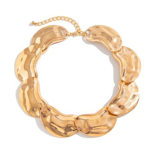 Zinc Alloy Necklace, gold color plated, fashion jewelry 