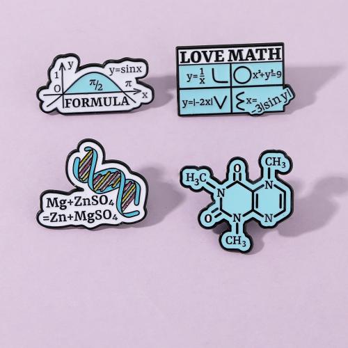 Broche émail, alliage de zinc, Placage, unisexe & styles différents pour le choix, noire, Vendu par PC