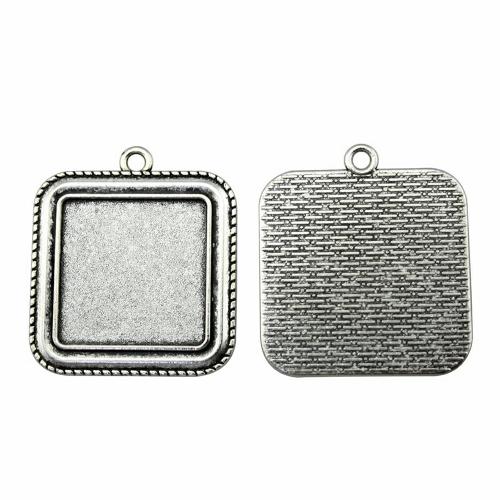 Pendantif en Alliage de zinc  , cadre, Placage, DIY, Diamètre inté Environ 25mm, Vendu par PC