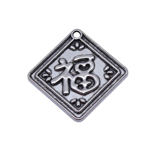 Bijoux pendentifs en Zinc alliage , alliage de zinc, Losange, Placage, DIY Vendu par sac[