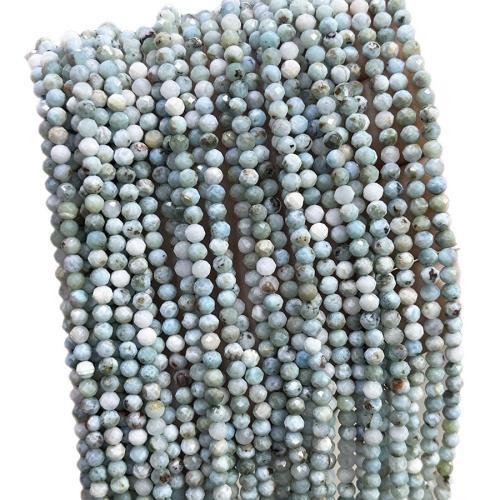 Perles de pierre gemme unique, Larimar, DIY, couleurs mélangées, 3.5mm Vendu par brin