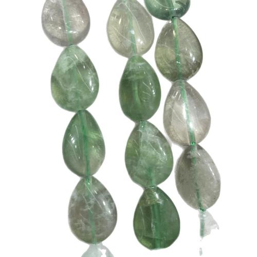 Perles de fluorite, La fluorite verte, larme, DIY, couleurs mélangées, 13-18mm cm, Vendu par brin