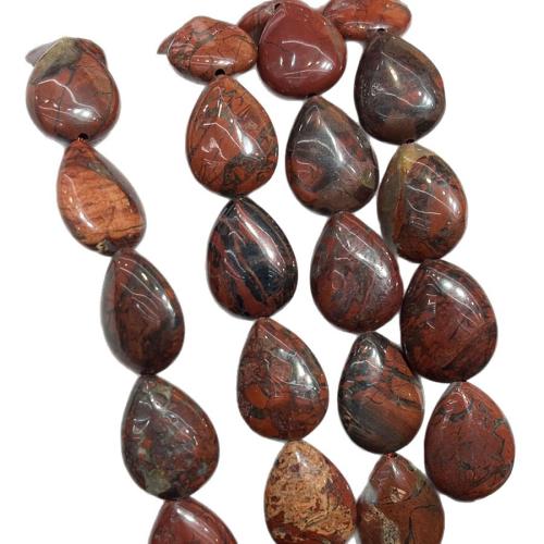 Brecciated Jasper Beads, Jasper Brecciated, Teardrop, DIY, mixed colors, 13-18mm cm [
