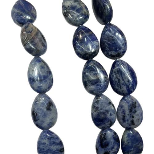 Perles en sodalite, larme, DIY, couleurs mélangées, 13-18mm cm, Vendu par brin[