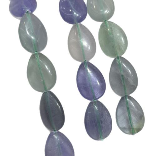 Perles de fluorite, Fluorite colorée, larme, DIY, couleurs mélangées, 13-18mm cm, Vendu par brin