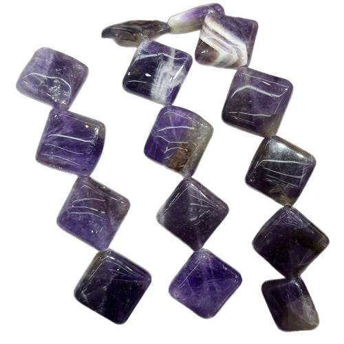 Natural Amethyst Beads, Rhombus, DIY, purple, 15mm cm 