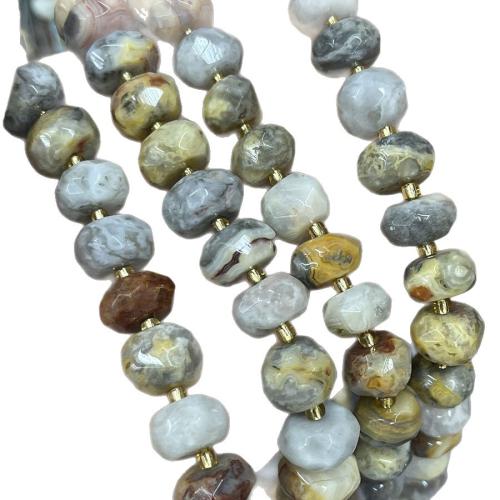 Perle naturelle Agate Crazy, agate folle, avec Seedbead, DIY, couleurs mélangées cm, Vendu par brin[