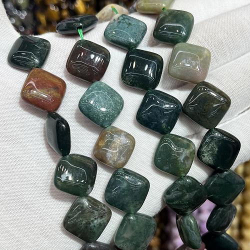 Perle Agate naturel océan, agate océan, Losange, DIY, couleurs mélangées, 15mm cm, Vendu par brin[