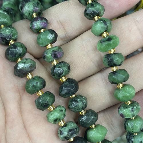 Ruby in Zoisite Beads, with Seedbead, DIY, mixed colors, 6.5-10mm cm 