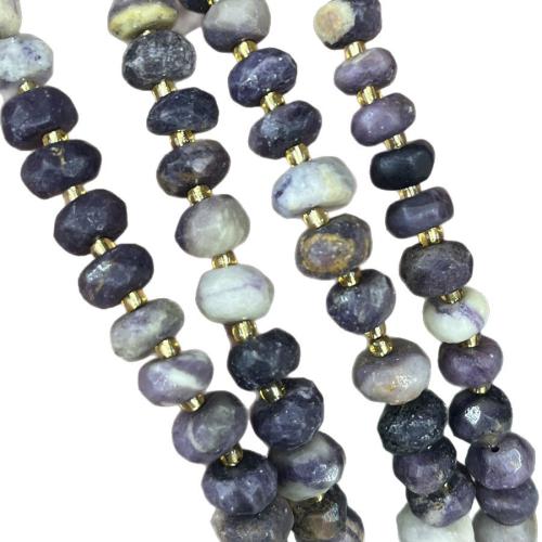 Perles de pierre gemme unique, Pierre naturelle, avec Seedbead, DIY, couleurs mélangées, 6.5-10mm cm, Vendu par brin