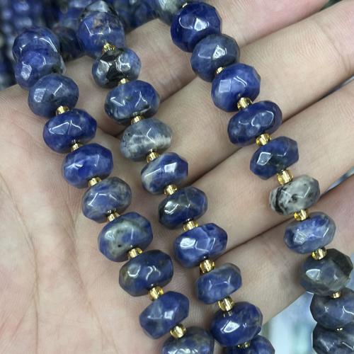 Perles en sodalite, avec Seedbead, DIY, couleurs mélangées, 6.5-10.5mm cm, Vendu par brin