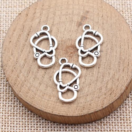 Bijoux pendentifs en Zinc alliage , alliage de zinc, Stéthoscope, Placage, DIY & creux, plus de couleurs à choisir Vendu par sac
