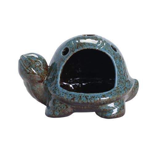 Porcelain Incense Burner, Turtle, handmade, for home and office [