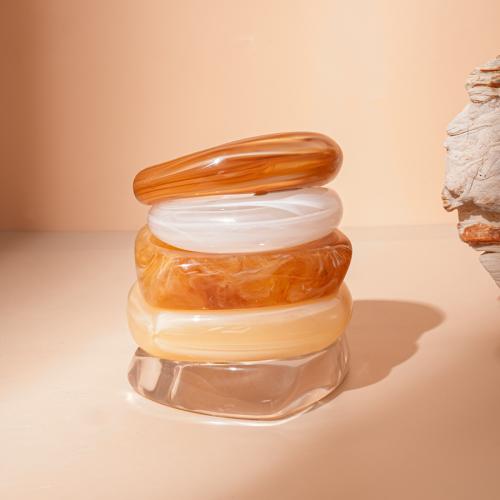 Resin Bangle, gold color plated, fashion jewelry 