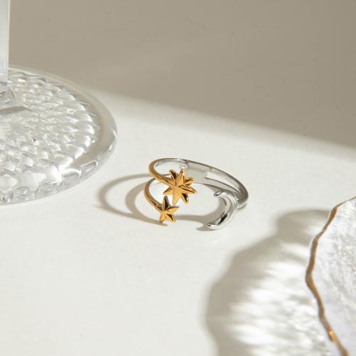 Bague en acier inoxydable, Acier inoxydable 304, Placage de couleur d'or, bijoux de mode, plus de couleurs à choisir, Vendu par sac